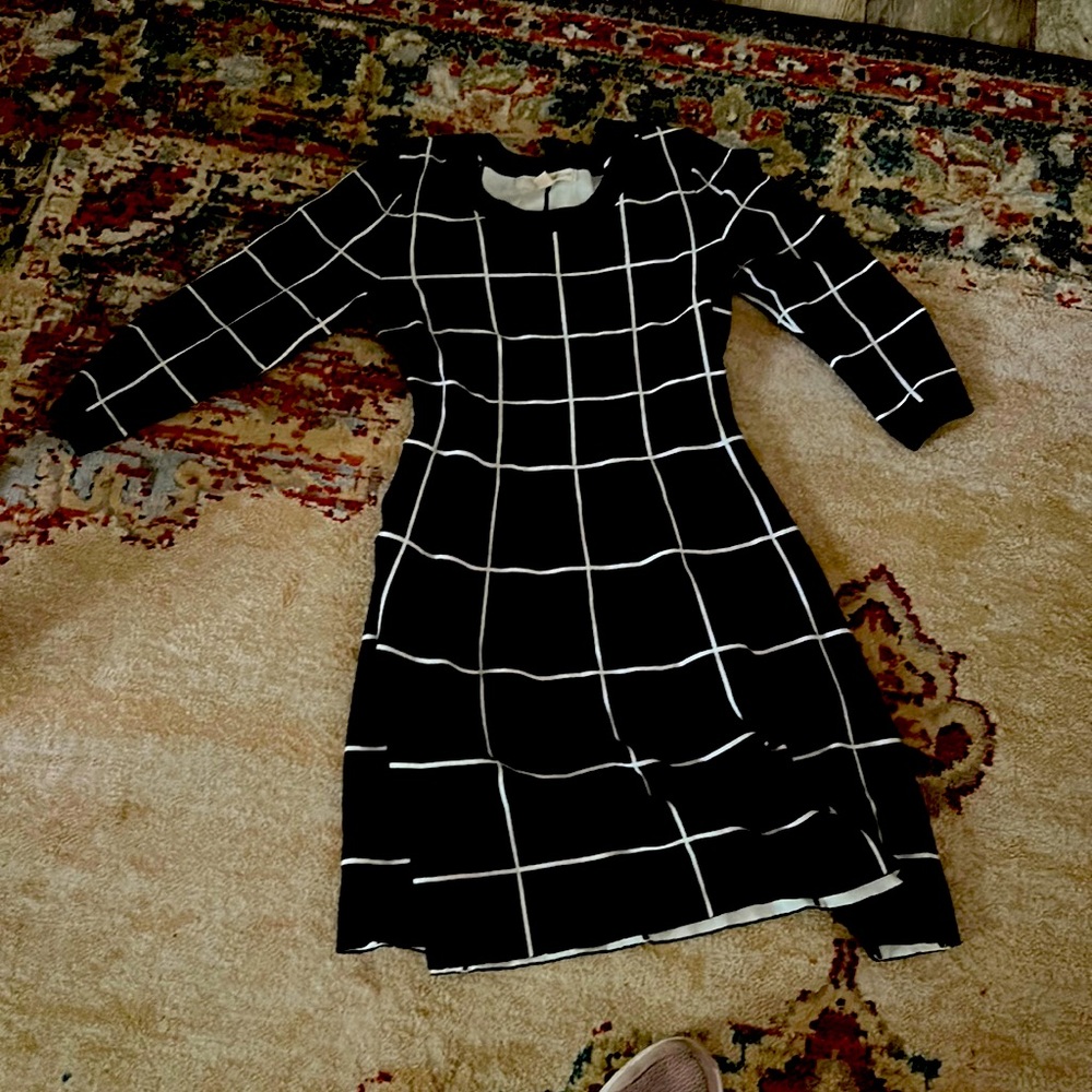 Black Checkered Dress